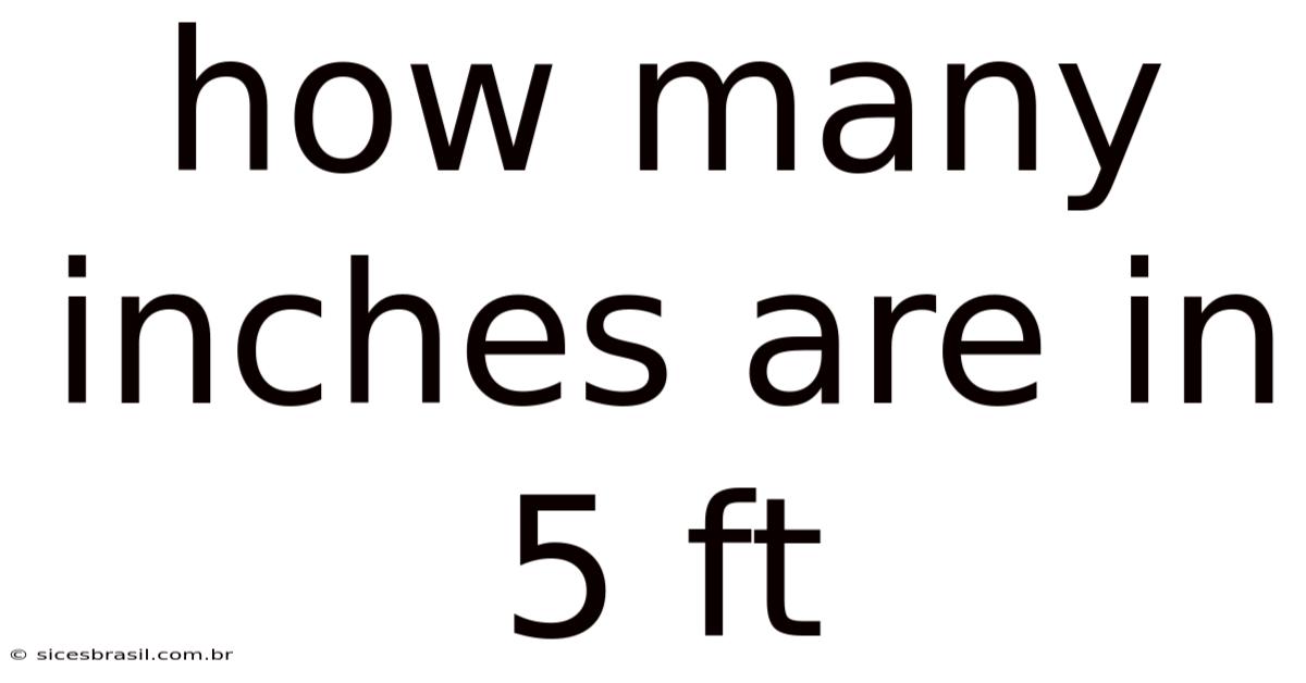 How Many Inches Are In 5 Ft