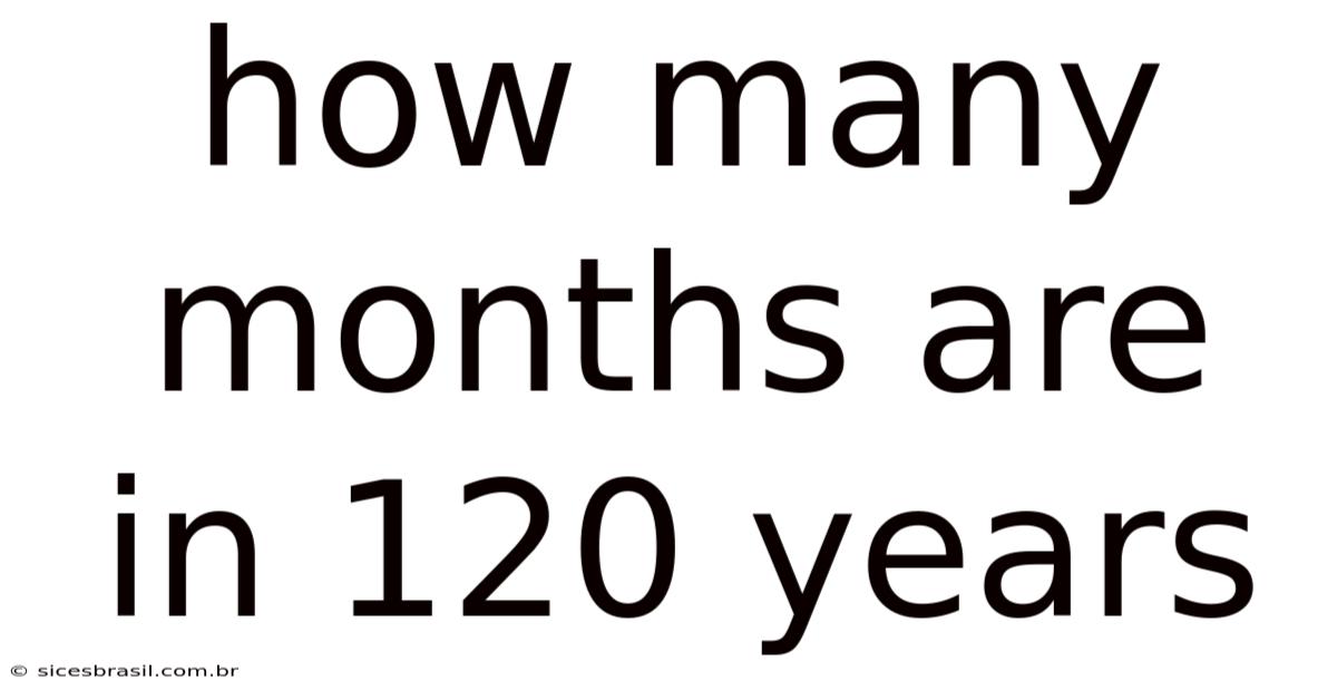 How Many Months Are In 120 Years
