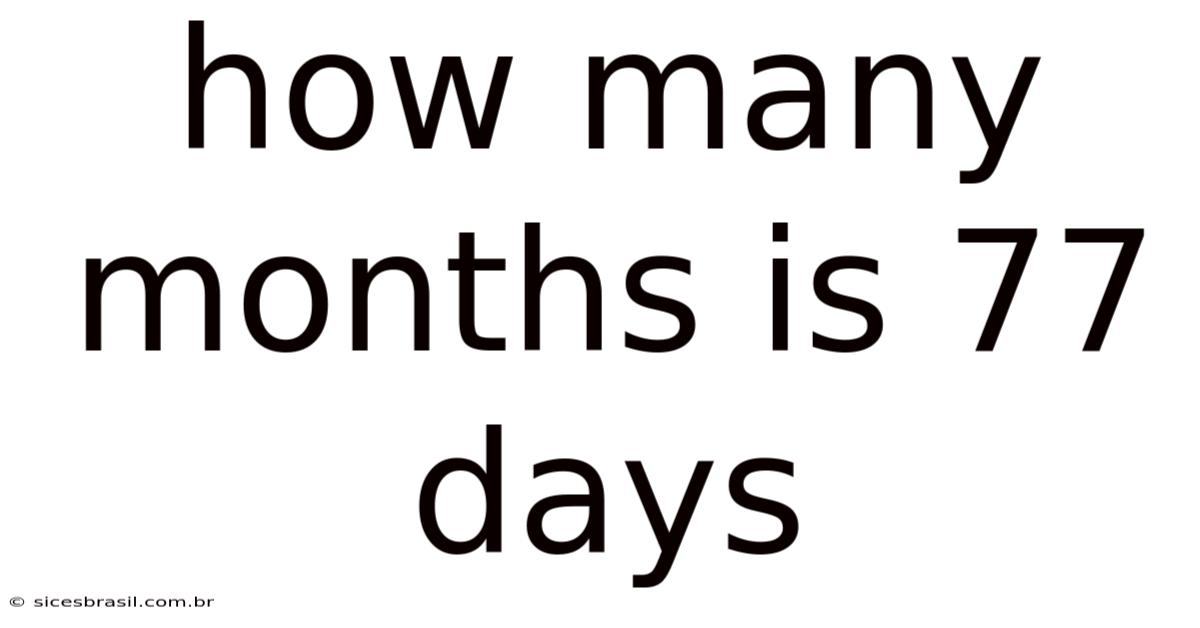 How Many Months Is 77 Days