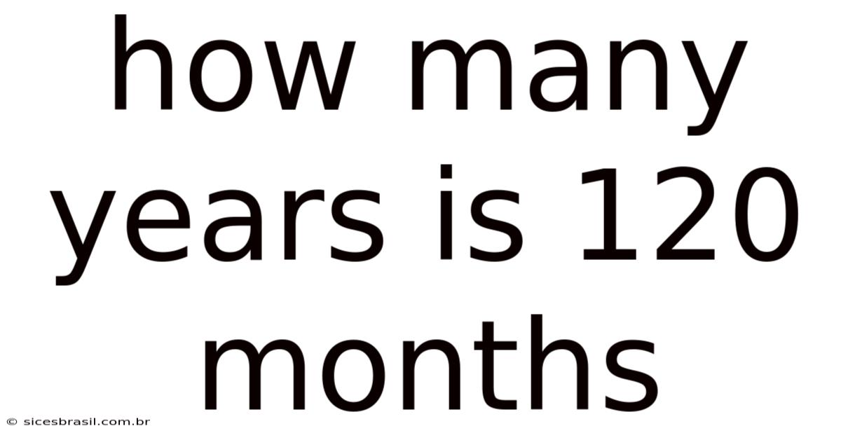 How Many Years Is 120 Months