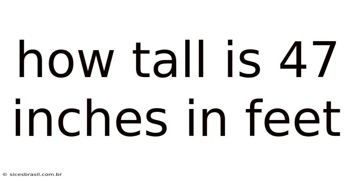 How Tall Is 47 Inches In Feet