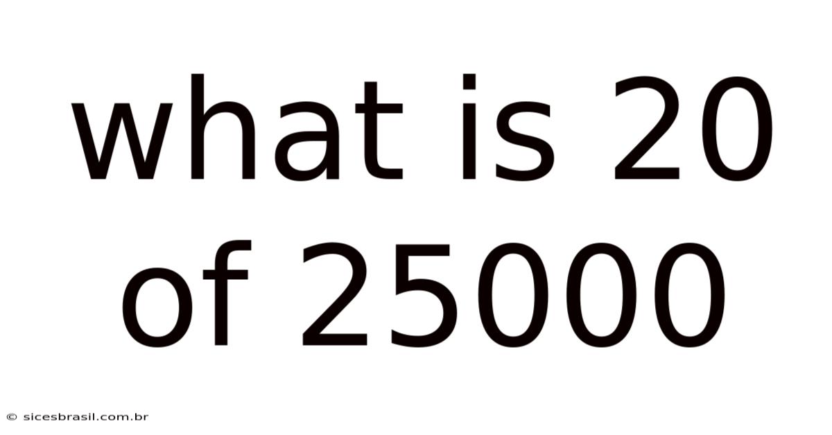 What Is 20 Of 25000