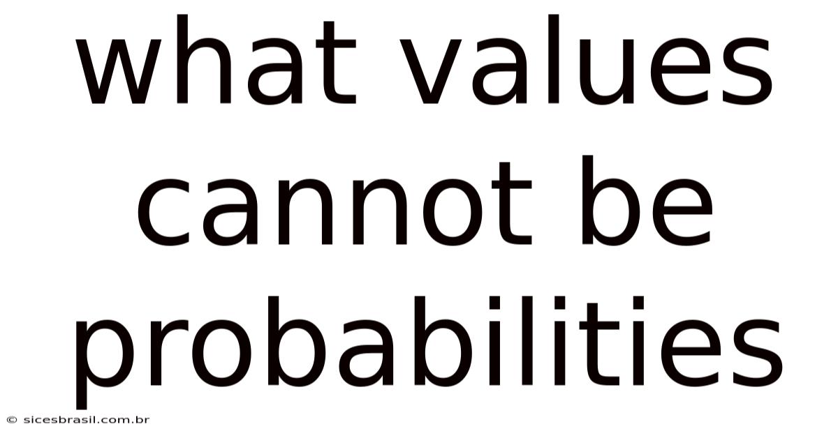 What Values Cannot Be Probabilities